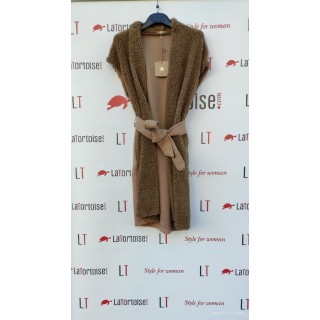 CHALECO LARGO BORREGUITO